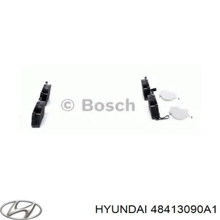 48413090A1 Hyundai/Kia pastillas de freno traseras