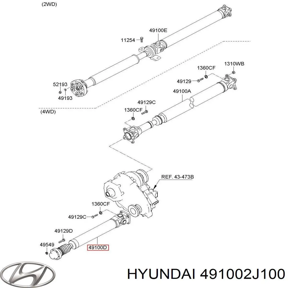 491002J100 Hyundai/Kia