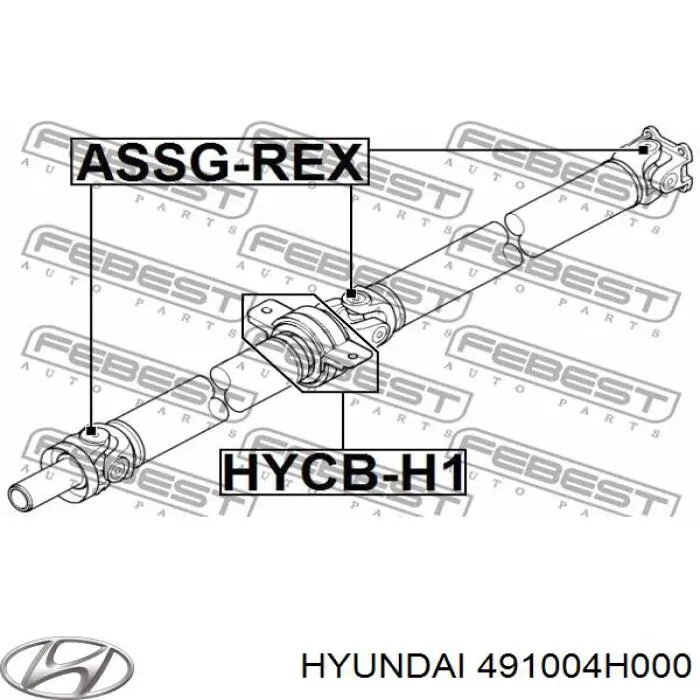 Comprar 491004H000 Hyundai/Kia Cardán 