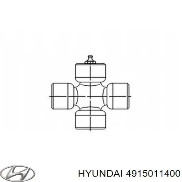 4915011400 Hyundai/Kia cruceta de árbol de cardán delantero