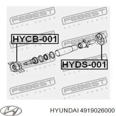 Acoplamiento elástico del cardán Hyundai/Kia 4919026000 precio, desde 43,56 EUR