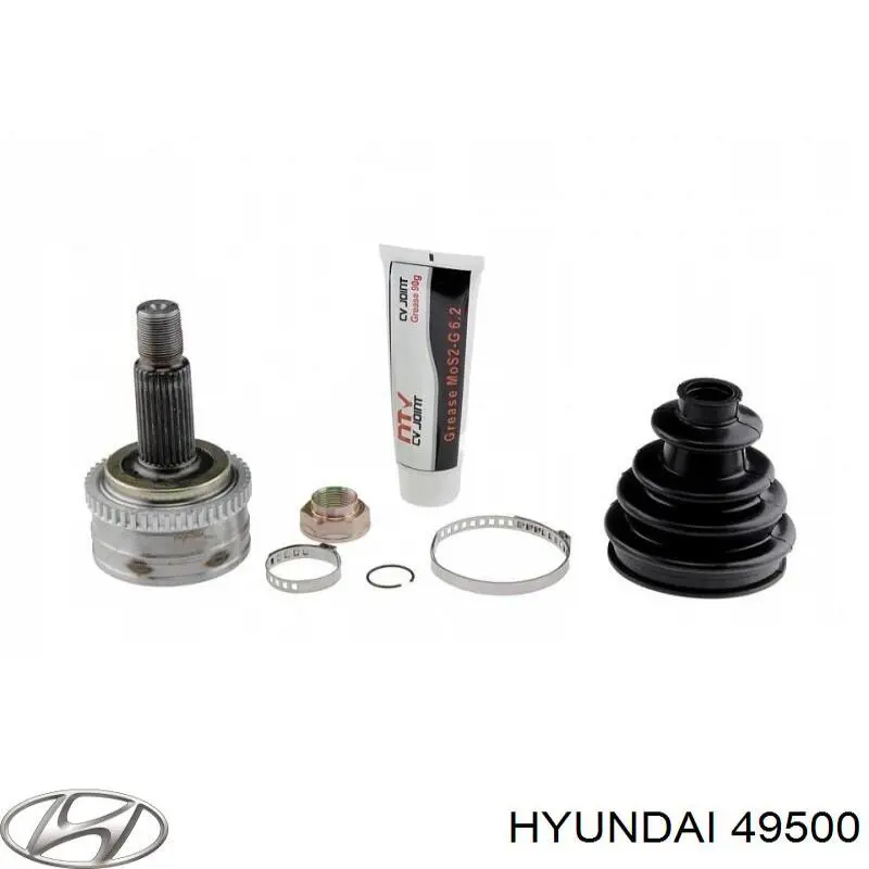 49500 Hyundai/Kia Semieje delantero derecho