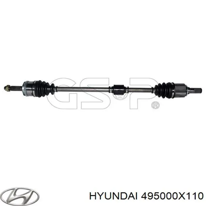 Árbol de transmisión delantero derecho para Hyundai I10 (PA)