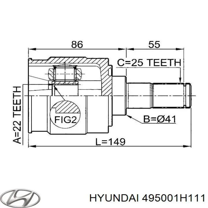 495001H111 Hyundai/Kia