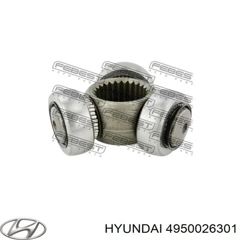 4950026301 Hyundai/Kia árbol de transmisión delantero izquierdo