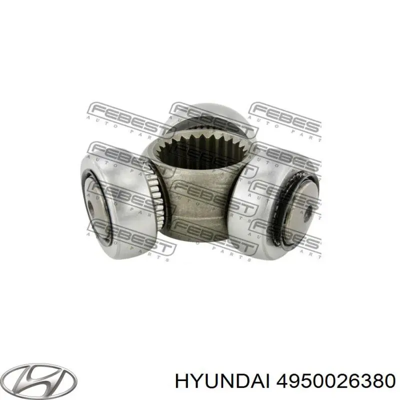 4950026380 Hyundai/Kia árbol de transmisión delantero derecho