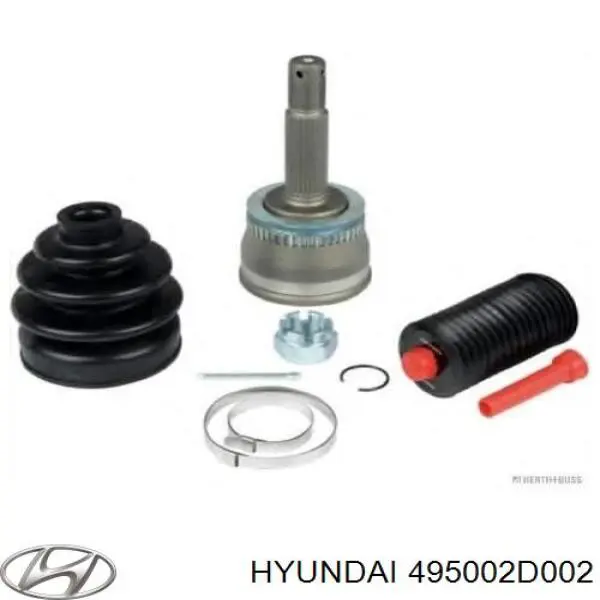 495002D000 Hyundai/Kia árbol de transmisión delantero derecho