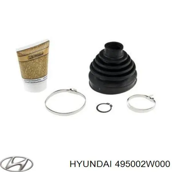 495002W000 Hyundai/Kia árbol de transmisión delantero izquierdo