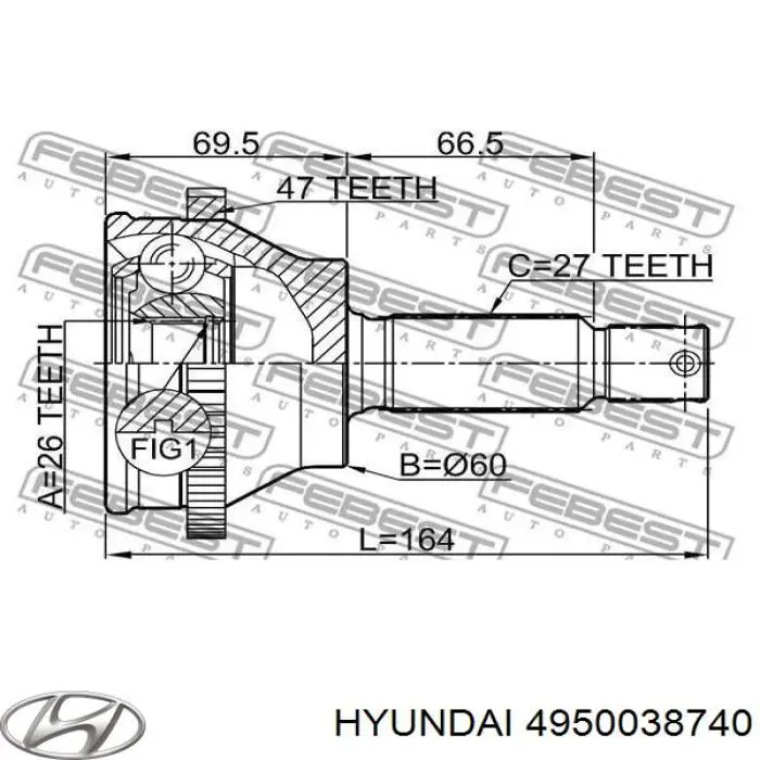 4950038740 Hyundai/Kia