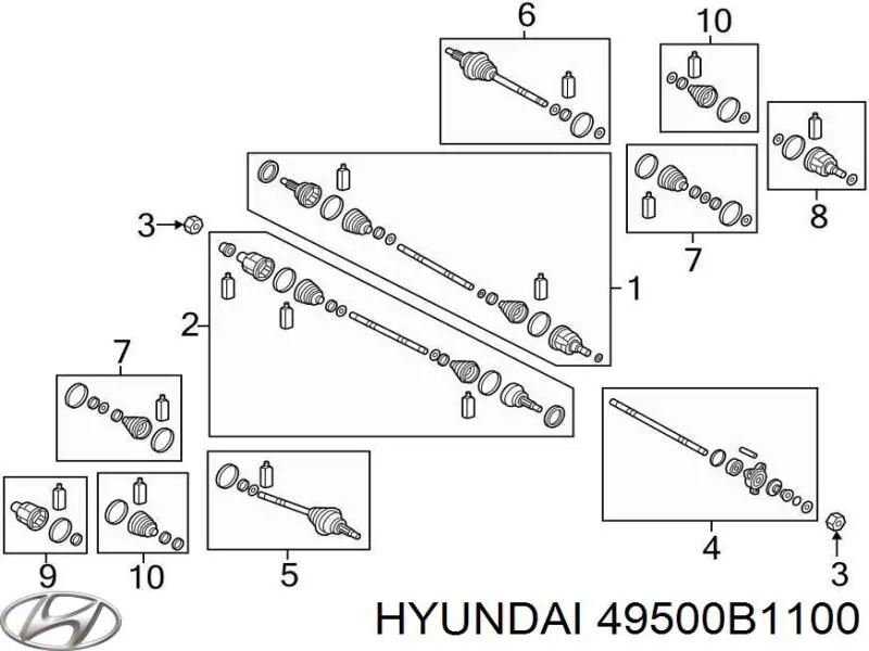 49500B1100 Hyundai/Kia