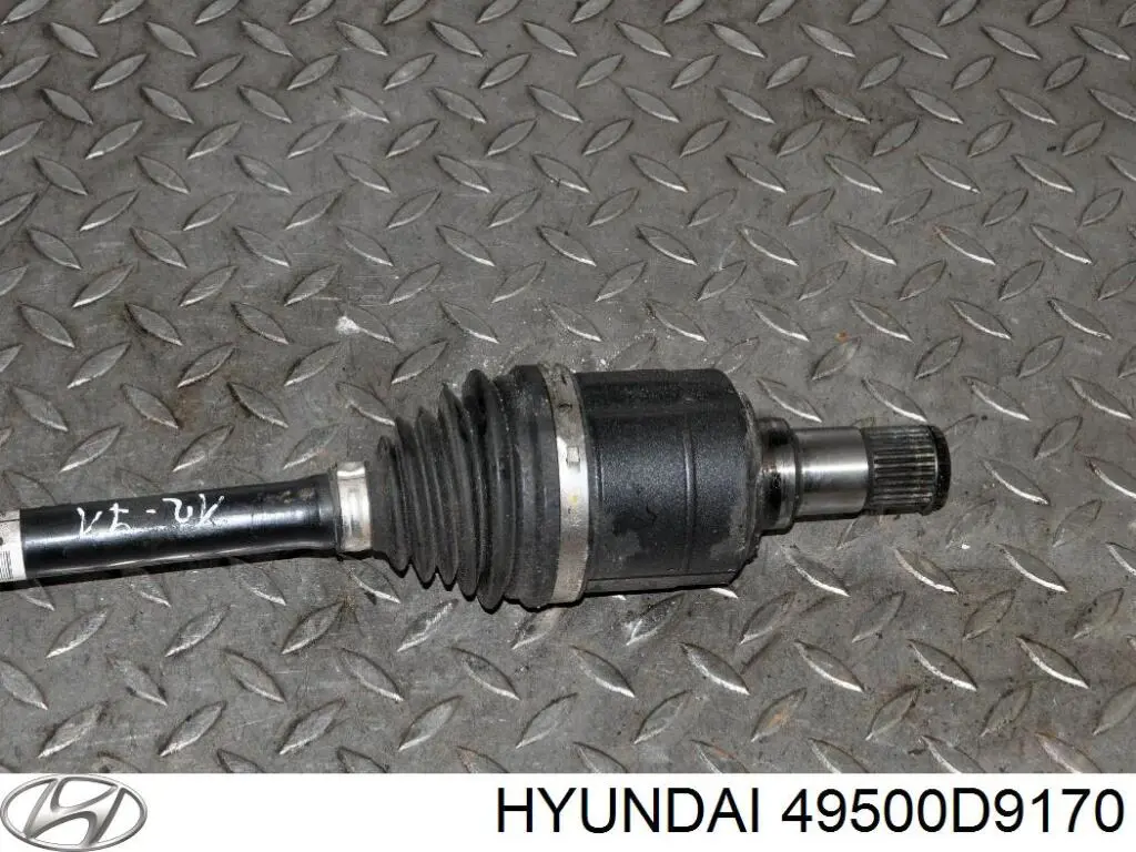 49500D9170 Hyundai/Kia árbol de transmisión delantero izquierdo