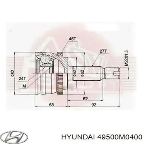 49500M0400 Hyundai/Kia