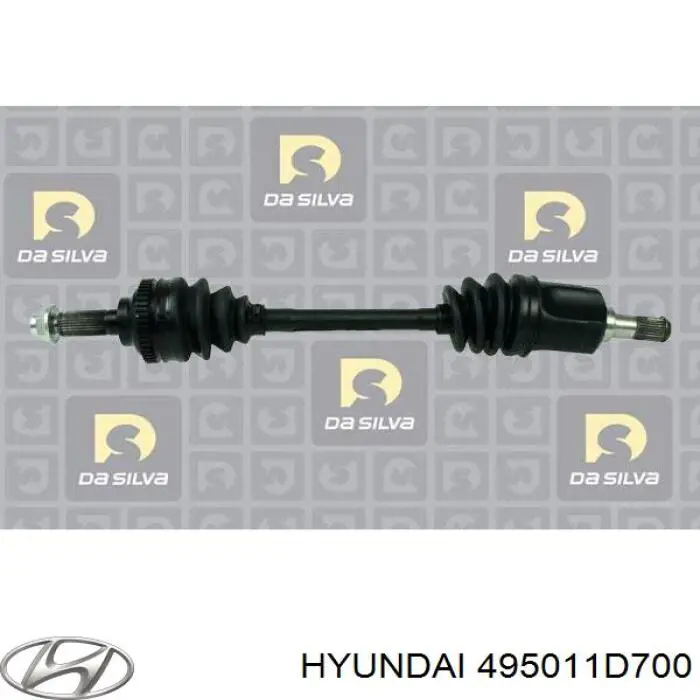 Semieje delantero izquierdo Hyundai/Kia 495011D700 precio, desde 79,86 EUR