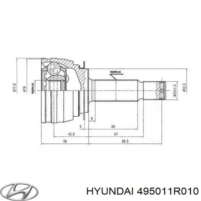 495011R010 Hyundai/Kia