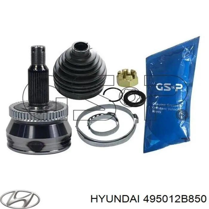 495012B850 Hyundai/Kia árbol de transmisión delantero derecho