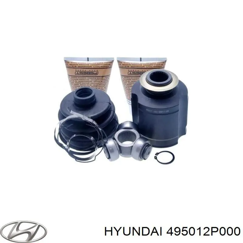 495012P000 Hyundai/Kia árbol de transmisión delantero derecho