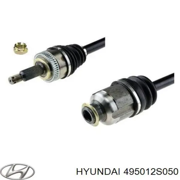 495012S050 Hyundai/Kia Semieje delantero derecho