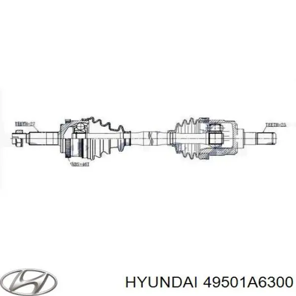 Semieje delantero derecho Hyundai/Kia 49501A6300 precio, desde 81,31 EUR