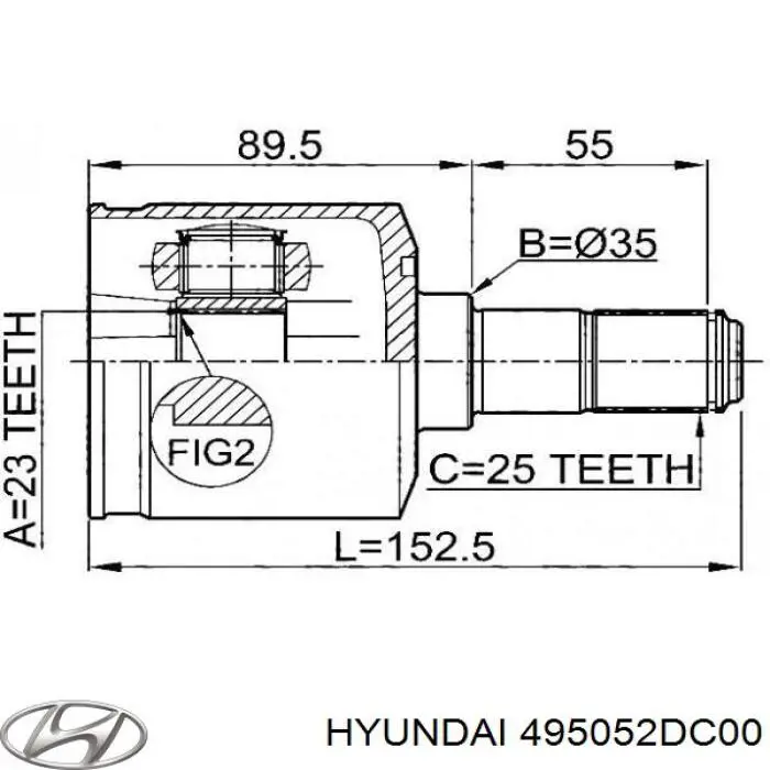 495052DC00 Hyundai/Kia