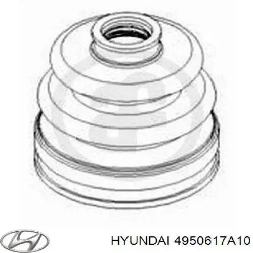 Fuelle transmisión delantero exterior Hyundai/Kia 4950617A10 precio, desde 13,01 EUR