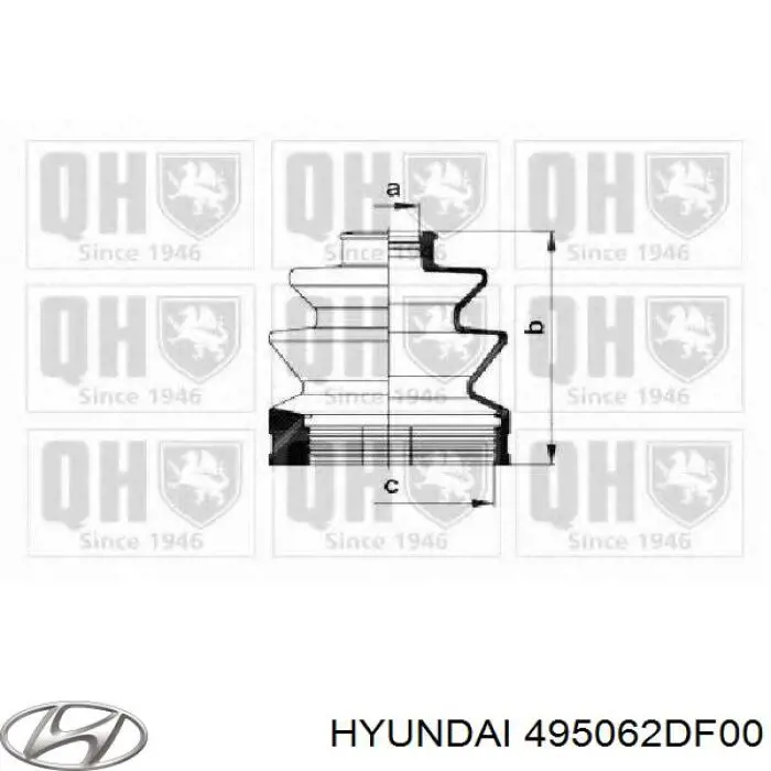 495062DF00 Hyundai/Kia fuelle, árbol de transmisión delantero interior