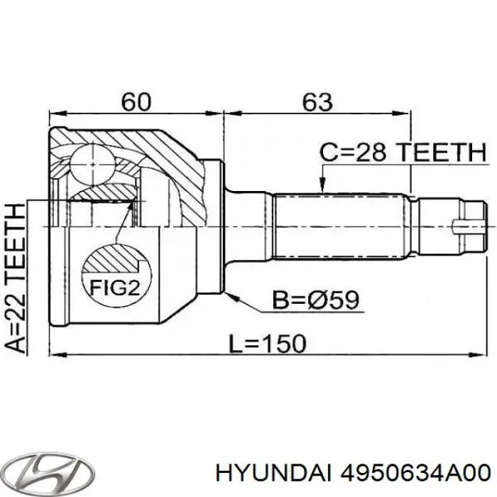 4950634A00 Hyundai/Kia