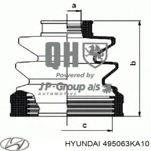 Comprar 495063KA10 Hyundai/Kia Fuelle de semieje delantero interior