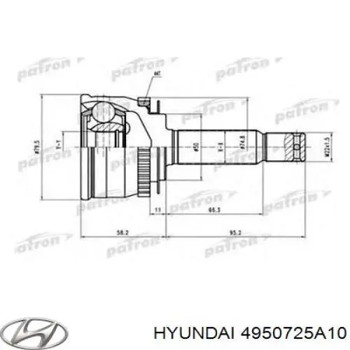 4950725A10 Hyundai/Kia Junta homocinética