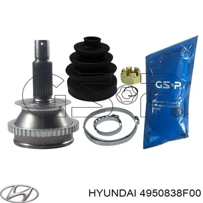 4950838E00 Hyundai/Kia árbol de transmisión delantero derecho
