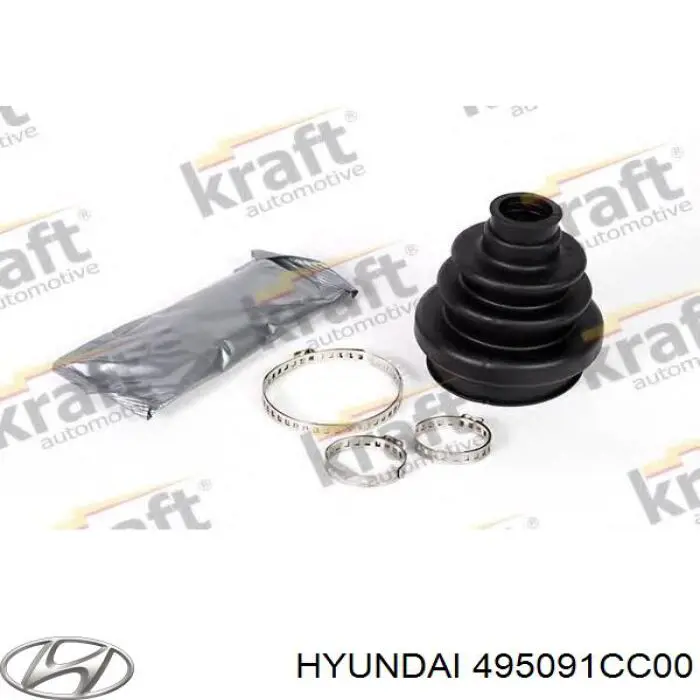 Fuelle semieje delantero exterior Hyundai/Kia 495091CC00