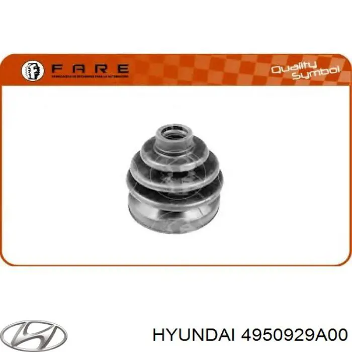 4950929A00 Hyundai/Kia fuelle, árbol de transmisión delantero exterior