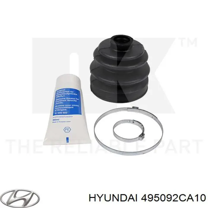 495092CA10 Hyundai/Kia fuelle, árbol de transmisión delantero interior derecho