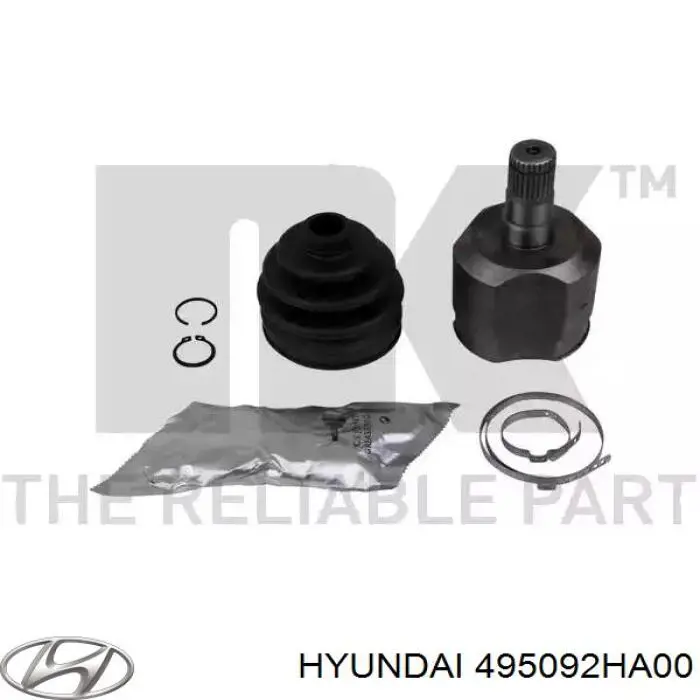 495092HA00 Hyundai/Kia Fuelle transmisión delantero exterior