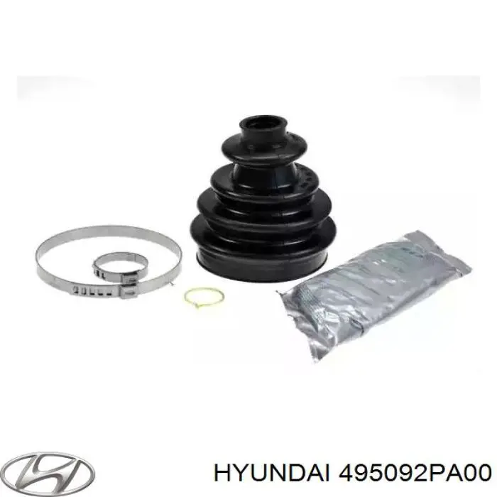 495092PA00 Hyundai/Kia juego de fuelles, árbol de transmisión delantero