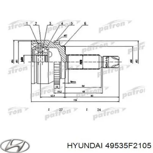 XX49535F2105 Market (OEM)