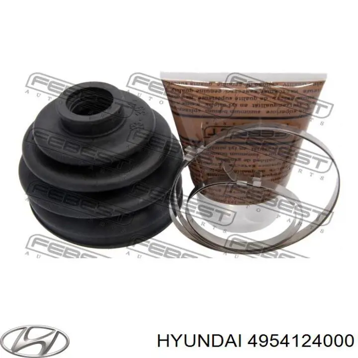 4954124000 Hyundai/Kia fuelle, árbol de transmisión delantero exterior