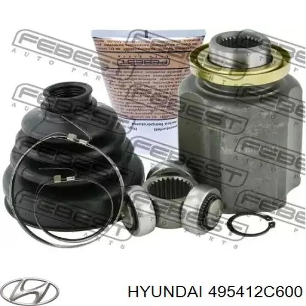 495412C600 Hyundai/Kia fuelle, árbol de transmisión exterior izquierdo