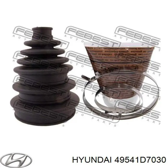 Comprar 49541D7030 Hyundai/Kia Fuelle de palier delantero exterior