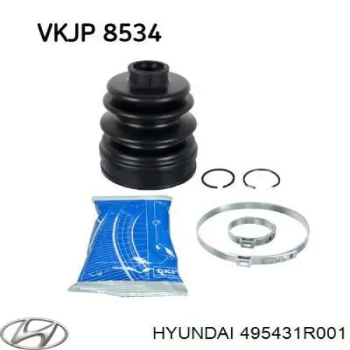 Fuelle transmisión delantero exterior Hyundai/Kia 495431R001 precio, desde 18,88 EUR