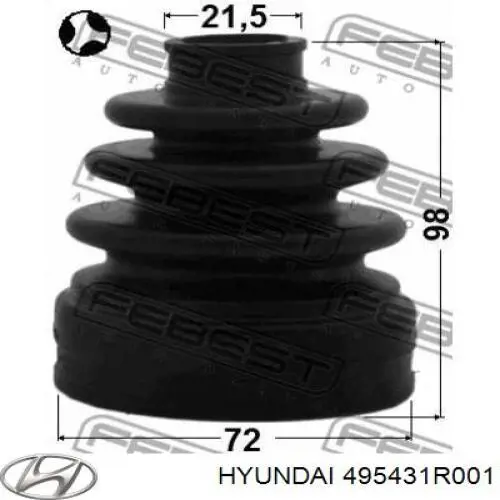 Comprar 495431R001 Hyundai/Kia Fuelle de semieje delantero interior