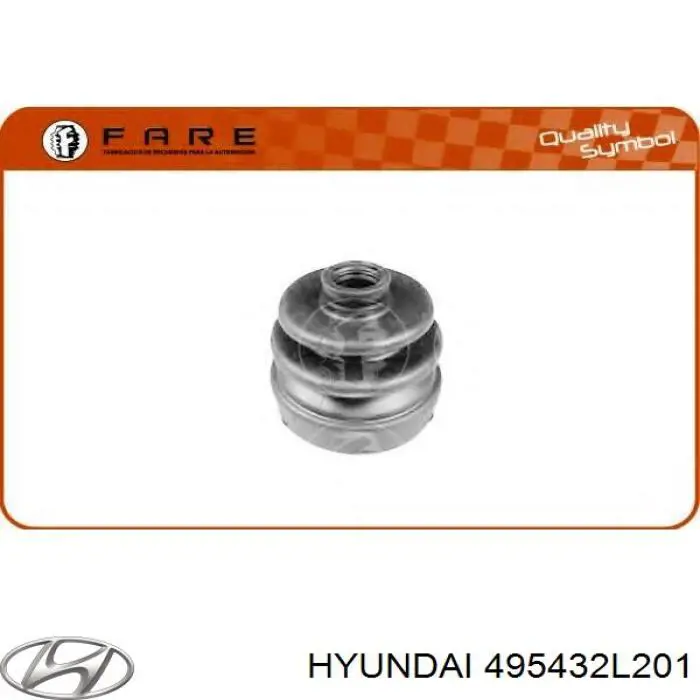 Fuelle transmisión delantero exterior Hyundai/Kia 495432L201 precio, desde 8,68 EUR