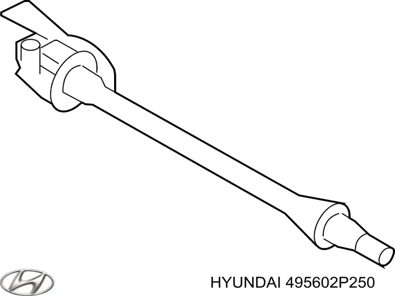 Comprar 495602P250 Hyundai/Kia Eje intermedio de transmisión