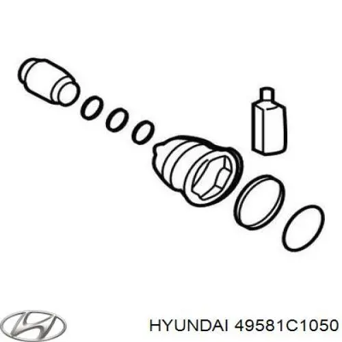 Fuelle exterior derecho de junta homocinética Hyundai/Kia 49581C1050 precio, desde 15,58 EUR