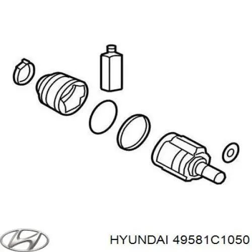 Comprar 49581C1050 Hyundai/Kia Fuelle exterior derecho de junta homocinética