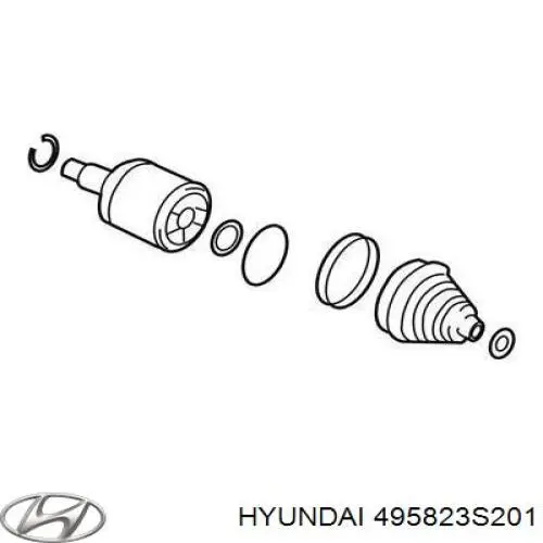 495823S201 Hyundai/Kia junta homocinética interior delantera