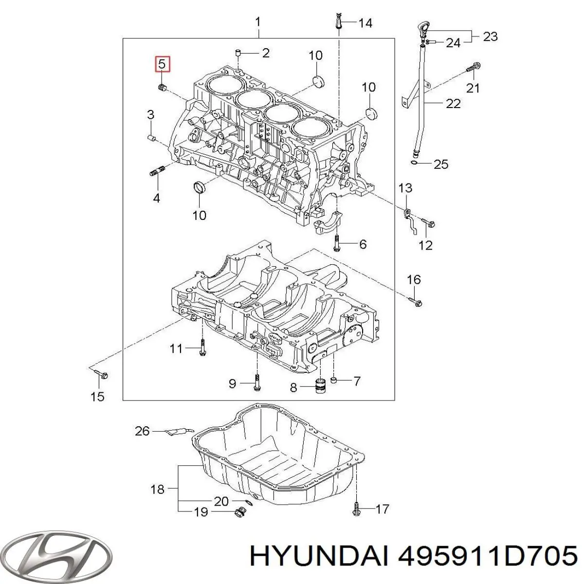 495911D705 Hyundai/Kia