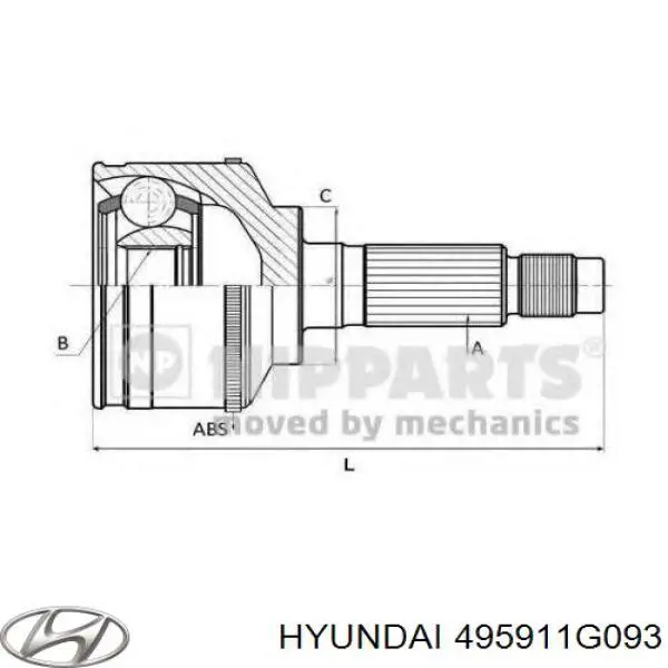 Comprar 495911G093 Hyundai/Kia Junta homocinetica