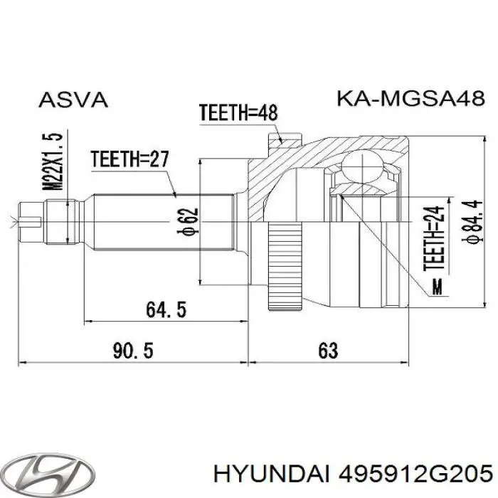 495912G205 Hyundai/Kia