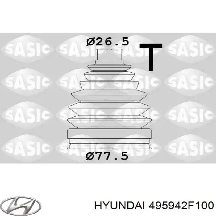 Fuelle de palier delantero exterior 495942F100 Hyundai/Kia