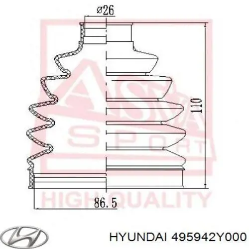 495942Y000 Hyundai/Kia